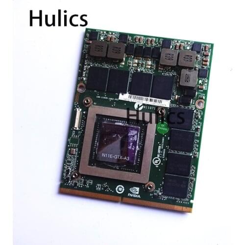 Hulics Original GTX480M GTX 480M MXM 180-11028-1002-A02 DDR5 N11E-GTX-A3 FOR W880CU W860CU Graphics video card