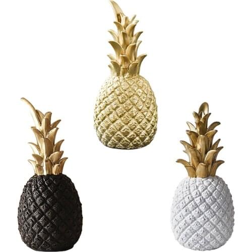 Creative Pineapple Decor Wedding Gift Living Room TV Cabinet Dining Table Desktop Home Decoration Accessories Bedroom Ornament