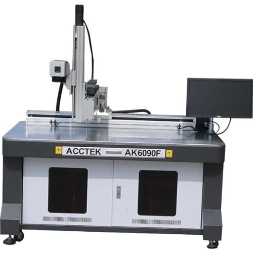 Split fiber laser marking and engraving machine raycus 20w 30w 50w