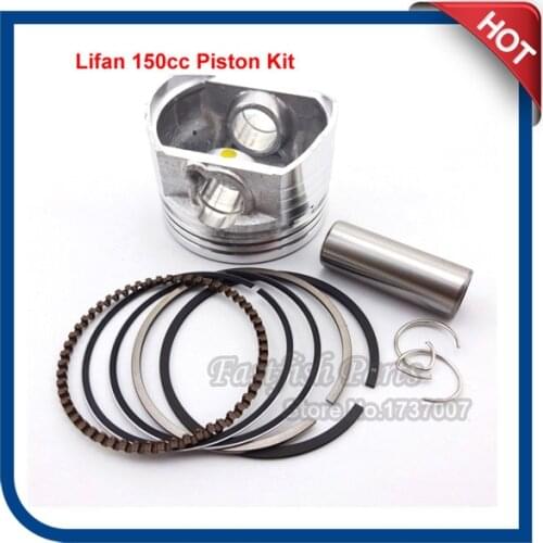 56mm Piston Kit 15mm Pin For Lifan 150cc Oil Cooled Engine CRF50 Pit Dirt Bike