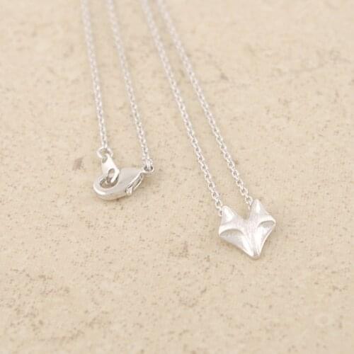 New handmade hot sale the foxs head shape necklace,fashion jewelry animal fox necklace,necklaces for women,birthday gift