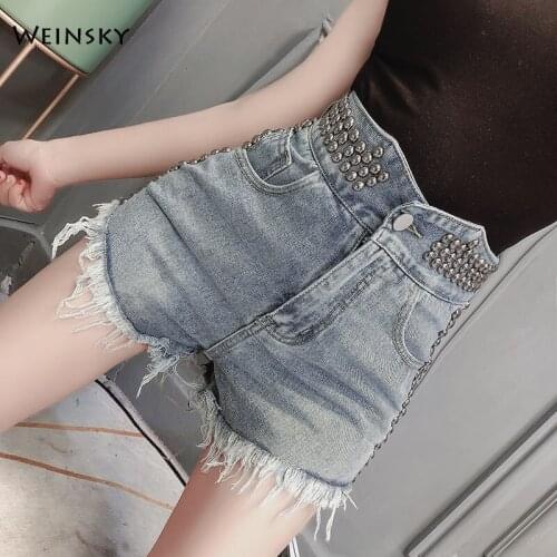 New Women Fashion Denim Shorts Summer Casual Style Stretch Jeans