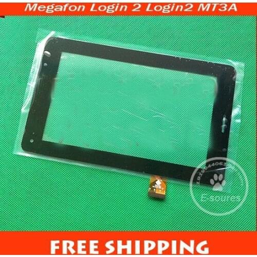 Black New Touch Screen 7" Megafon Login 2 Login2 MT3A Tablet Touch panel Digitizer Glass Sensor Replacement Free Shipping