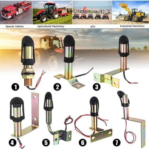 New Metal Rotating Flashing Beacon Mount Warning Light Bracket Flexible Stem DIN Pole Tractor Mounting Light