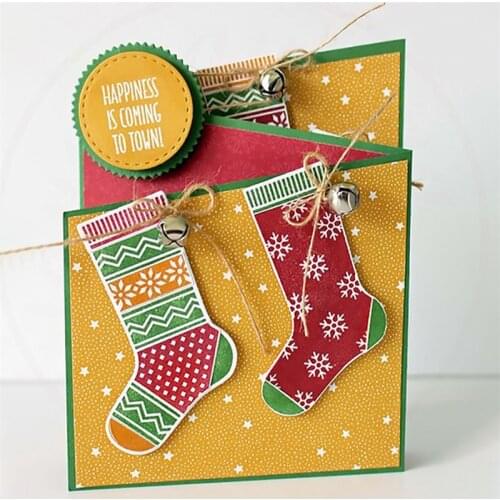 Christmas Snowflake Christmas Tree Stockings Metal Cutting Dies Embossing Stencil Scrapbooking Template Punch Crafts