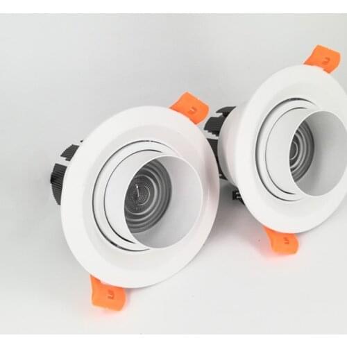 Dimmable Embedded Zoom Recessed downlights 15-60 degrees COB 7W 12W 15W 18W 20W 24W spot light LED Indoor lighting
