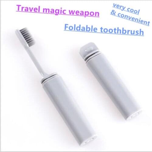 Friendly Foldable Toothbrush Travel Toothbrush Bamboo Soft-Bristle Brush Tooth Care Suit For Adults And Children Toothbrush