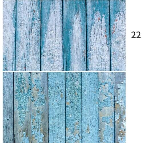 Blue Mottled wood grain Photo Studio PVC Background Wood Grain Paper 57x87cm Ins Background Studio Photography Accessories