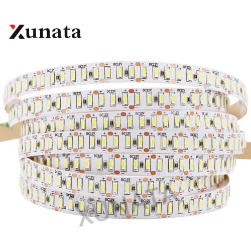 DC 12V 3014 LED Strip Super Bright 204 LEDs/m Waterproof LED Light Lamp For Indoor Home Decoration Cool White 5m/lot