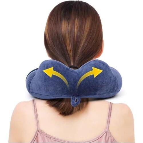 U-shaped Pillow for Office, Travel Neck Pillow, Airplane U-shaped Pillow, Portable Memory Pillow for Nap Students for Car F8116