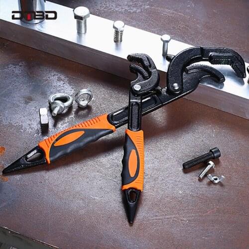 Universal Key Pipe Adjustable Wrench Open End 14-27MM/27-63MM Magic Spanner CR-V Steel Snap N Grip Tool Plumber