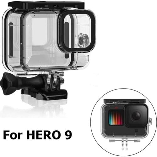 50M Waterproof Housing Case with Housing Mount for GoPro Hero9 Black Protective cover for GoPro9 action camera Accessories