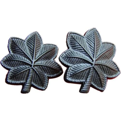 PAIR US NAVY LIEUTENANT COMMANDER COLLAR RANK INSIGNIA LEAVES COCKADE PIN BADGE