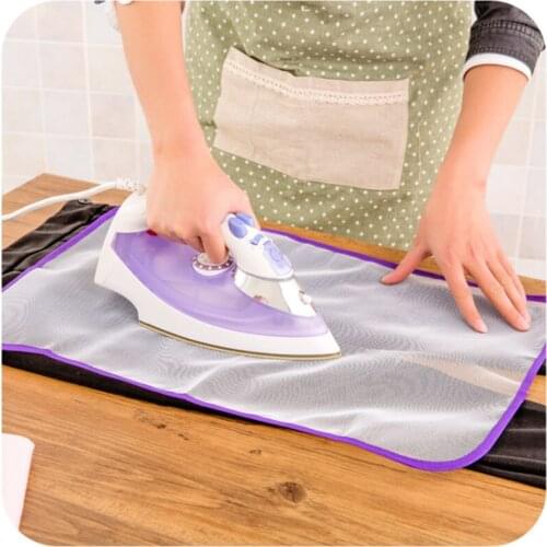 1Pcs Color Random Protection Press Net Ironing Cloth Protective Cover Clothing Ironing Board 40x60CM/35x50CM