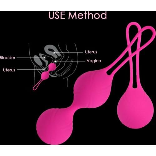 2PCS Kegel Vagina Balls Vaginal Muscle Shrink Tighting Ball Pussy Exerciser Ben Wa Geisha Smart Ball Adult Sex Toys for Women