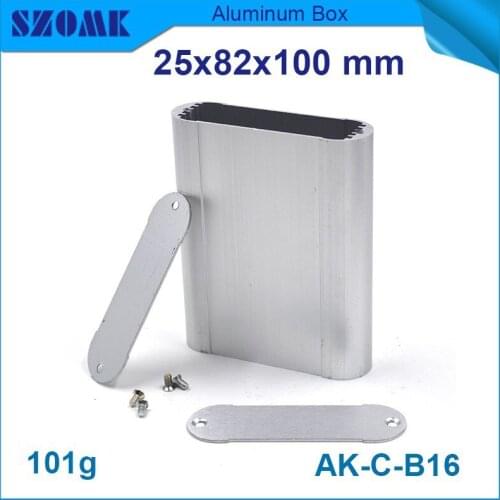 Aluminium box electronic (project) one piece which in silver color with little scratch cheap aluminum box housing fit pcb well