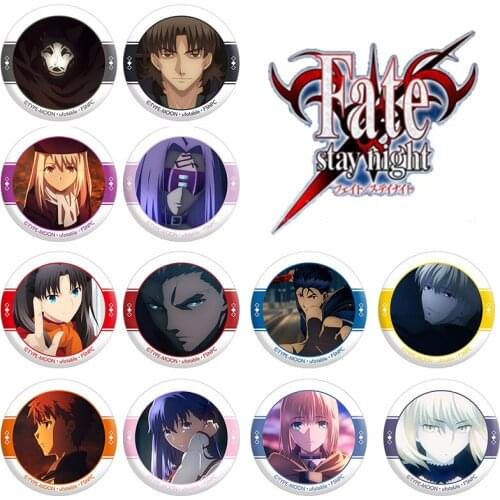 Fate Stay Night anime badges 58 mm Metal Brooch