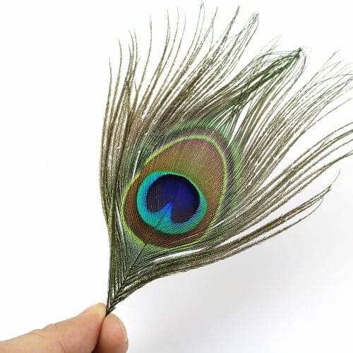 Big Eyes Peacock Feathers 10-15CM High Quality for Crafts DIY Jewelry Earring Decorative Plumes 10PCS/BAG