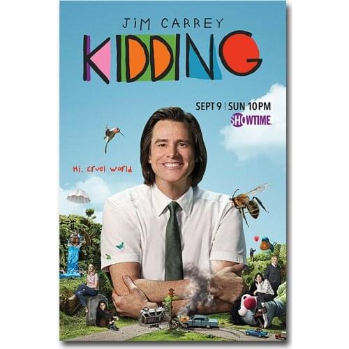 F090 Kidding Jim Carrey TV Series Silk Cloth Poster Art Bedroom Decoration