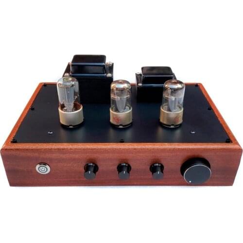 Latest promotional crude wood case 6N8P tube preamplifier 6Z5P tube rectification Tube amp Tube preamplifier with Tone preamp