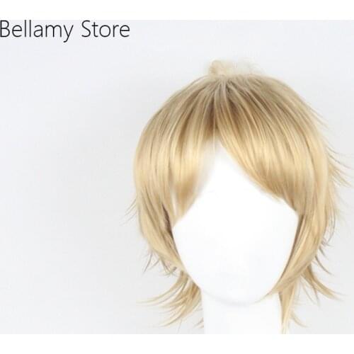 Identity V COS Prospector Norton Campbell Yellow anime custom wig Cosplay hairwear Wig+Wig Cap