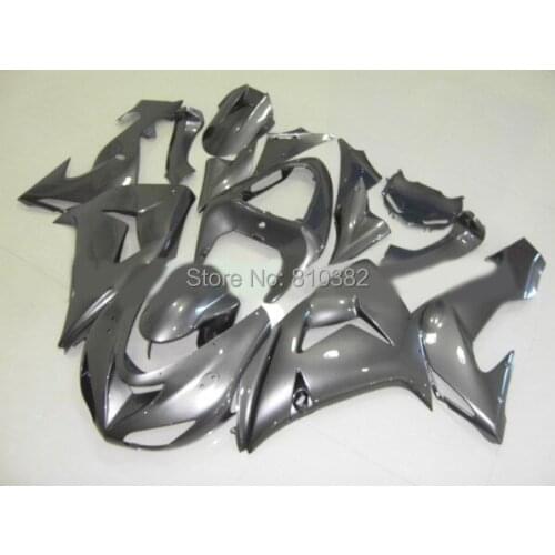 Top-rated Motorcycle Fairing kit for KAWASAKI Ninja ZX10R 2006 2007 ZX10R 06 07 All flat black ABS Fairings set+7 gifts SK50