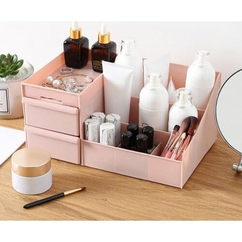 Large Capacity Cosmetic Storage Box Makeup Drawer Organizer Jewelry Container