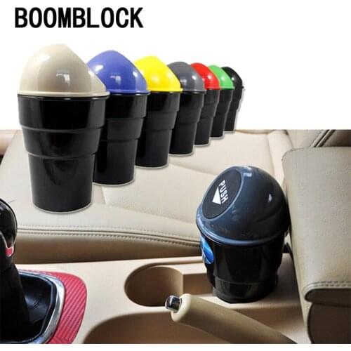 BOOMBLOCK Car Interior Trash Garbage Box Organizer For Inifiniti Kia Rio 3 K2 Sportage Ceed Ford Fiesta Mondeo Suzuki Swift