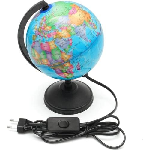 Hot Selling for 20CM World Globe Map Rotating Stand With LED Light World Earth Globe Map School Geography Educational Supplies