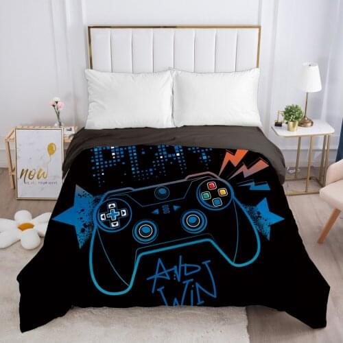 Cartoon Gamepad Childrens Duvet cover Quilt/Blanket/Comfortable Case Bedding for kids baby girls Single for Home play