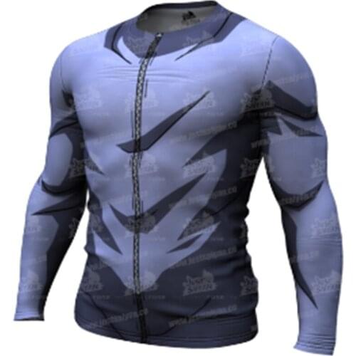 2021 cross border explosion digital pattern 3D T-shirt Cosplay Anime character series Long sleeve t-shirt mens top