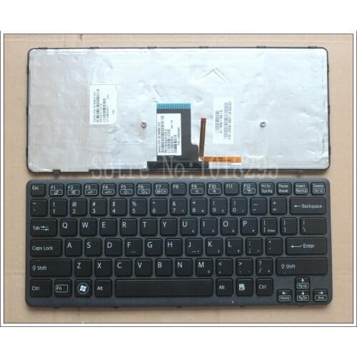 New For SONY CA26EC CA27EC CA28EC CA CA2S1C CA2S2C CA2S3C US laptop keyboard black with backlit Frame