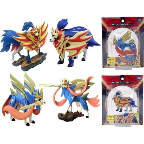 Original Pokemon Action Figures Dolls Pocket Monster Sword Shield Zamazenta Zacian Collections Model Toys Childrens Holy Gift