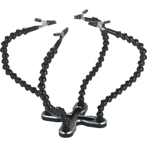 Soldering Station Welding Repair Third Hand Multifunctional Welding Tool PCB Holder Flexible 4 Arm Alloy Stand