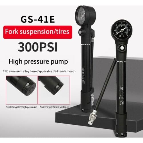 300Psi Mtb Suspension Air Pump Bicycle Shock Fork Pump Bike Motor Schrader Presta Tyre Inflator Mini Gauge Tire Pumping Portable