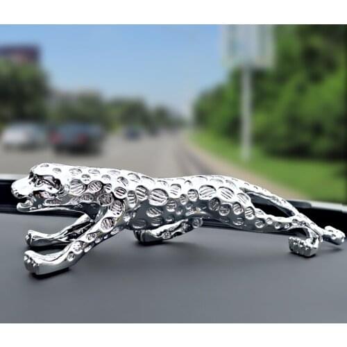 Sales Electrolytic Panther Leopard Sculpture Animal Statue Arts Colophony Crafts Home And Car Interior Decorations L3177