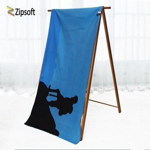 Microfiber Adult Bath Towels Skin-Friendly Swimming Quick Dry Sports Yoga Mat Camping Beach Towel Blue Climber Outdoor Zipsoft