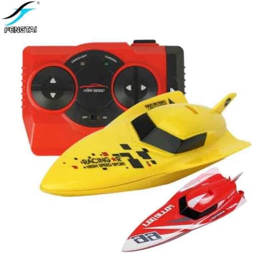 Creation Waterproof R/C Speed Boat Volvo Rowing Model 2.4G High Powered Remote Control Ship Recharge Outdoor Mini Speedboat Toys