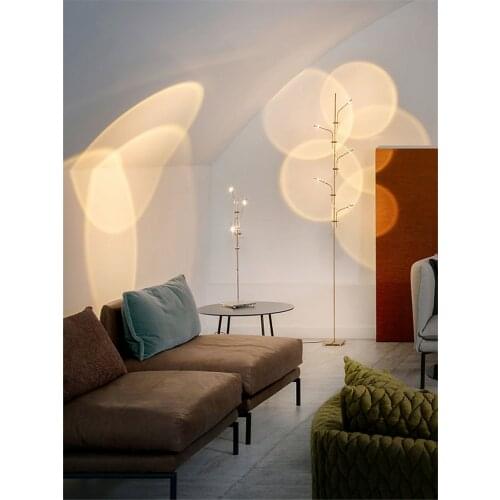 LED shadow standing floor lamps living room sofa lamp Italian art projection sunset designer floor lights fixtures lighting