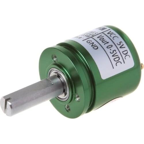 Angle Sensor Hall Effect Potentiometer Analog Transducer Rotation Displacement Non Contact Instrument DC 5V