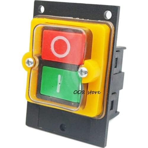 New On Off Start Stop Water Proof Push Button Switch 10A 380V AC 75x52mm KAO-5M