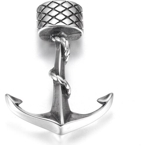 Stainless Steel Anchor Hook Polished Netted Connector Hole 10x5mm Bracelet Closure DIY Accessories Jewelry Making