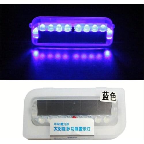 Tail Light Solar Charge Mountain Bike Tail Light Safety Warning Light Bicycle Light Motorcycle Light Stickers Waterproof LED