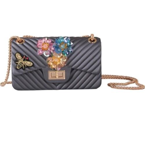 Women Shoulder Bag Silica Gel Wedding Event/Party Formal FlapRhinestone Appliques Sparkling Glitter Bead Seemless Sequined BIG