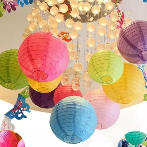 1pc 10cm-40cm Paper Lantern for kids Birthday Wedding festive party supplies courtyard Decoration decor gift craft DIY Lampion