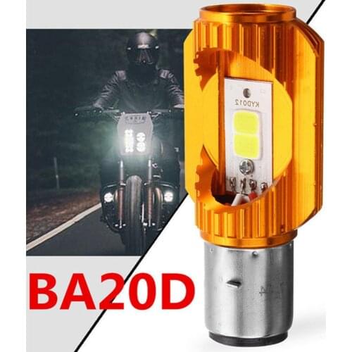 1 pcs 12V BA20D LED Headlight Fog Lights Day-Time Running Light Bulb Motorcycle Bike Moped ATV 6500K Motorcycle Headlight