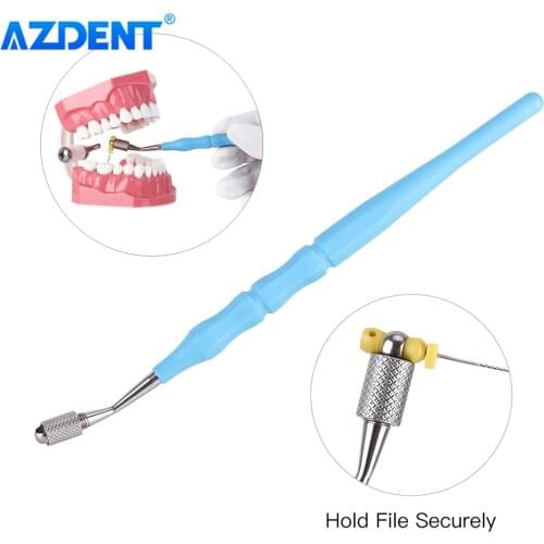 Azdent 1pc Dental Endodontic File Holder Dental H/K/R/C+File Hand Use files Endodontic Instruments Dentist Tools