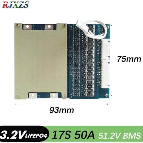 16S 50A 51.2V lifepo4 BMS PCM battery protection board bms pcm for lifepo4 battery packs