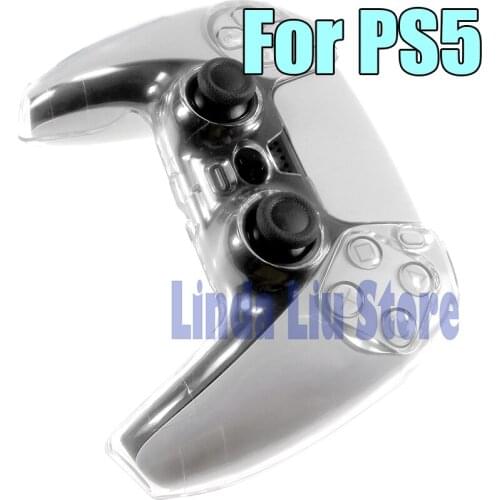 20pcs Replacement For SONY Playstation 5 Crystal Shell Case Cover Protective Handle For PS5 Gamepad For PS5 Controller Case