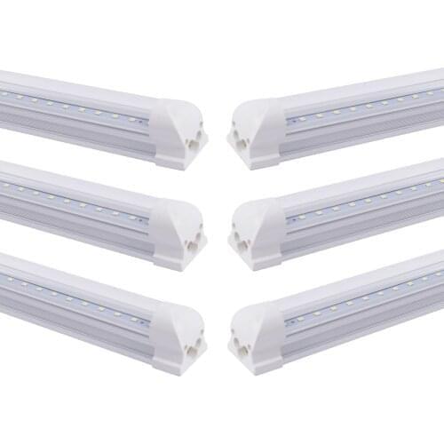2ft 3ft 4ft 5ft 6ft 8ft 10-48W integrated T8 led tube light high brightness led shop lamp replace fluorescent light